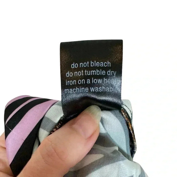 Karen Mabon Color Block Zebra Tiger Mix Print Pajama Lounge Shorts - Picture 8 of 8